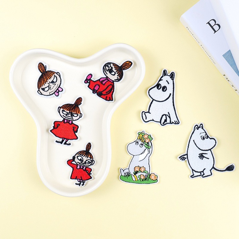 Embroidery Patch - Moomin Leuke Cartoon Geborduurde Patches DIY