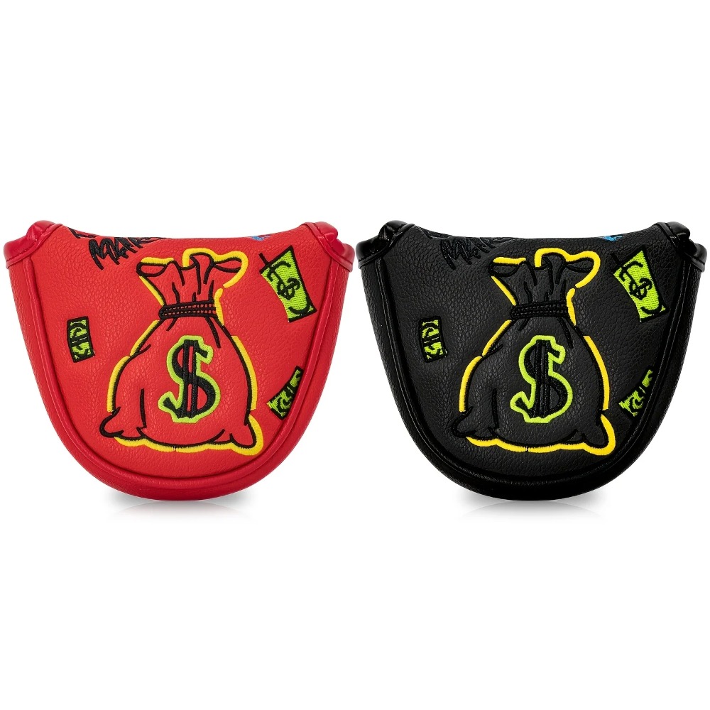 Embroidery Gift - Golfputterhoes | Halfronde PU clubhoofdbeschermer, premium