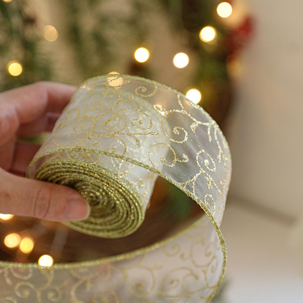 2M Goud Glitter Organza Lint m - Embroidery Xmas Tree recensie en prijs