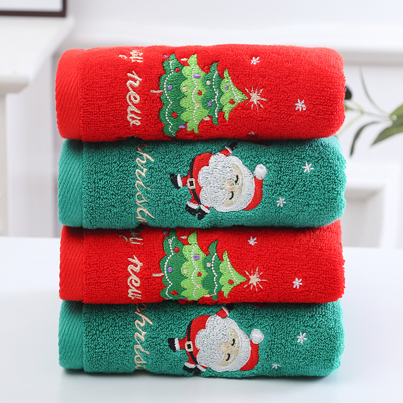 1 ST 35*75 cm Badkamer Handdoe - Embroidery Xmas Tree recensie en prijs