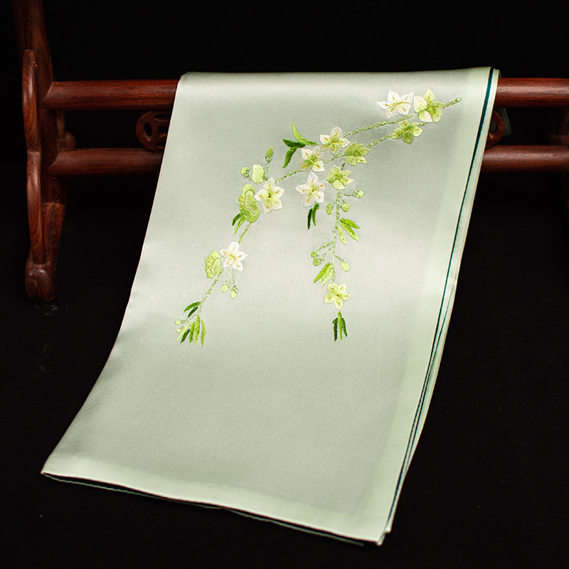 Sjaal van puur zijde met Suzho - Embroidery Gift recensie en prijs