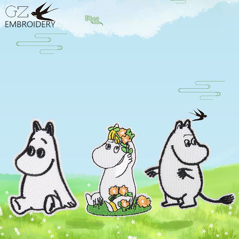 Moomin Leuke Cartoon Geborduur - Embroidery Patch recensie en prijs