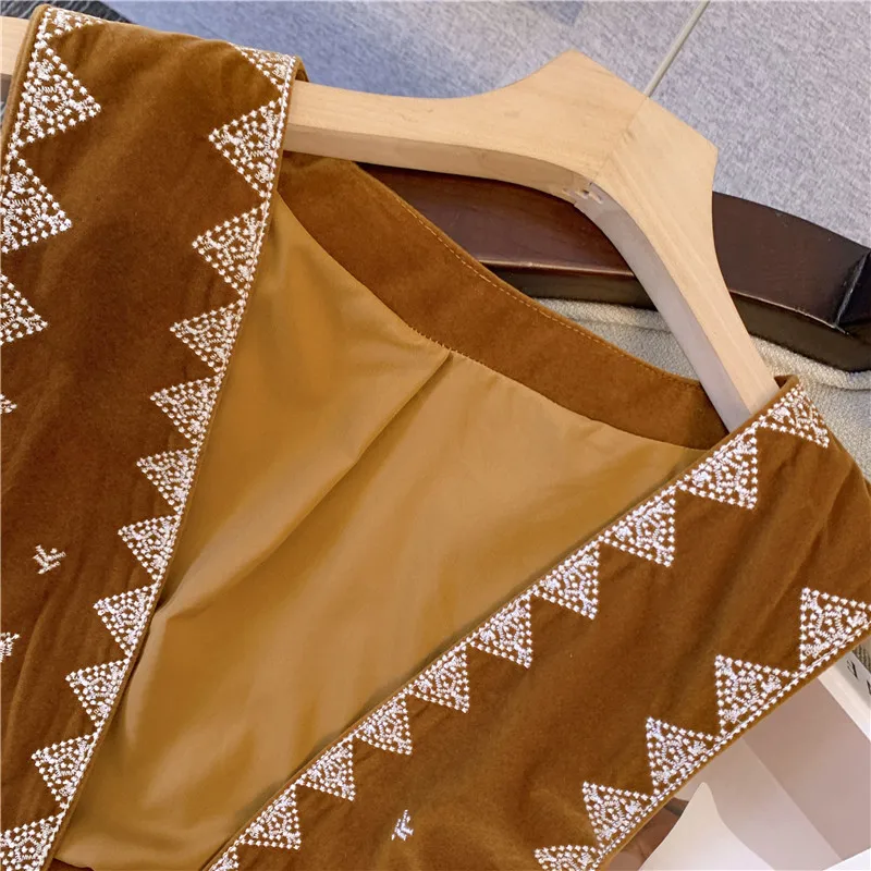 Vintage mode-vest voor dames m - Embroidery Zig Zag Stitch recensie en prijs