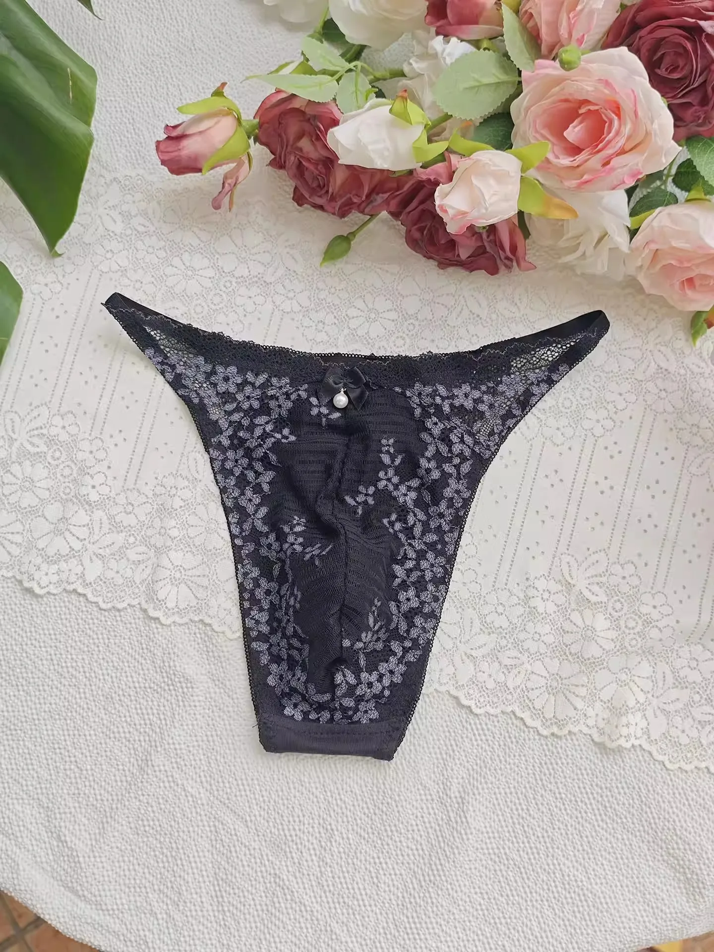 Zwarte kanten heren-T-brief me - Embroidery Gift recensie en prijs
