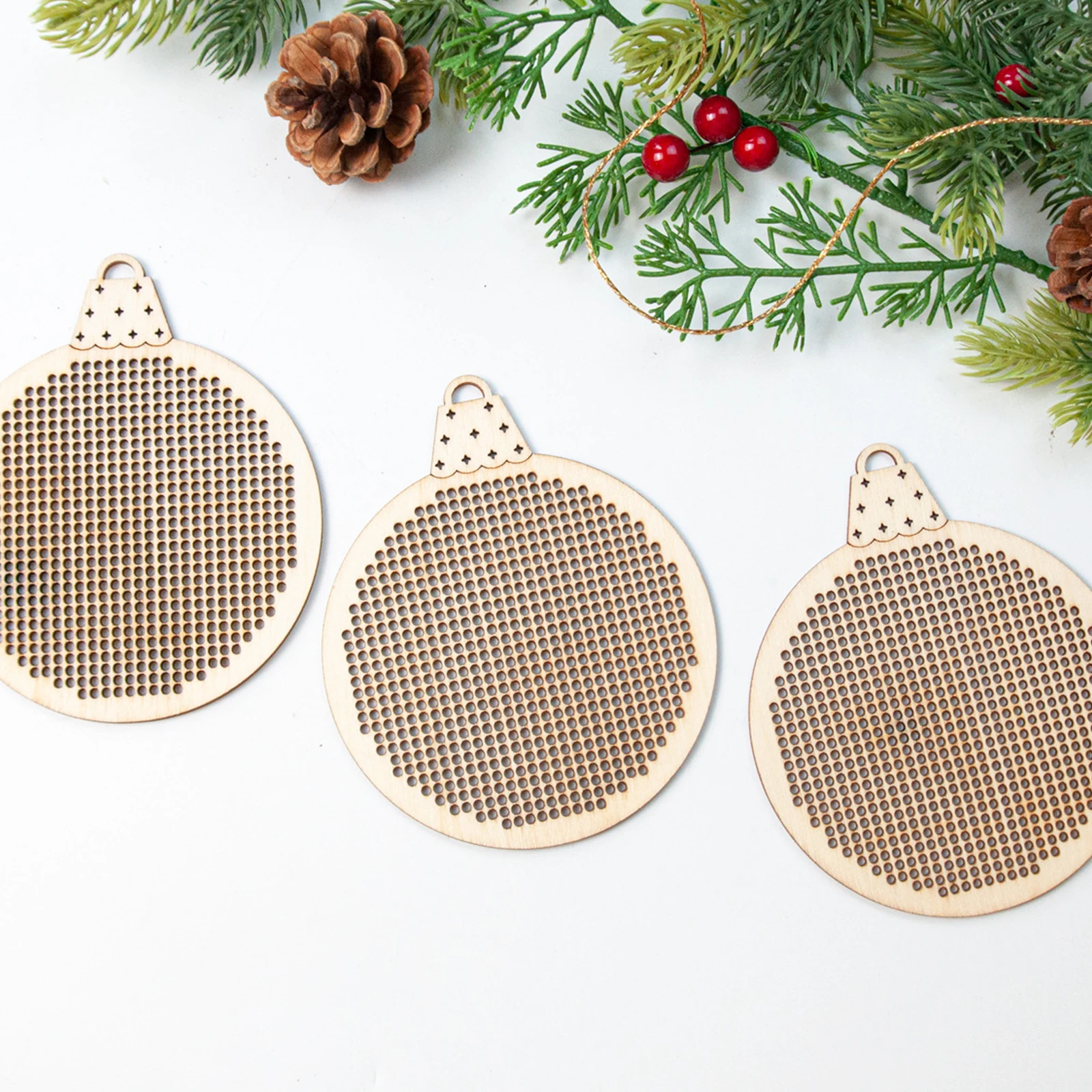 12 stuks Kerst Cross Stitch Ho - Embroidery Xmas Tree recensie en prijs