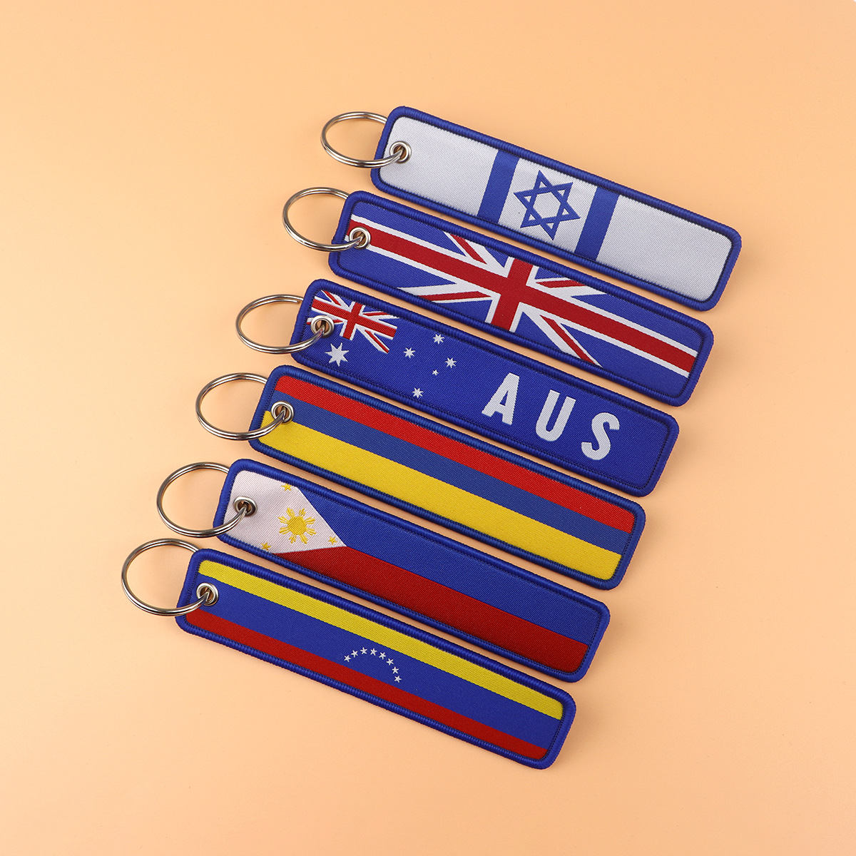1 stks Nationale Vlaggen Bordu - Embroidery Keychain recensie en prijs