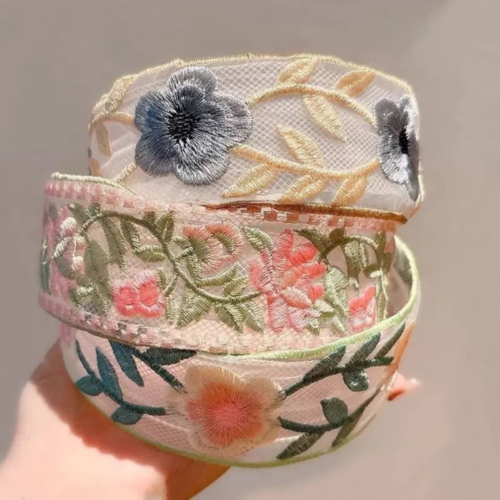 Lente kantborduurwerk bloemenh - Embroidery Hooping recensie en prijs