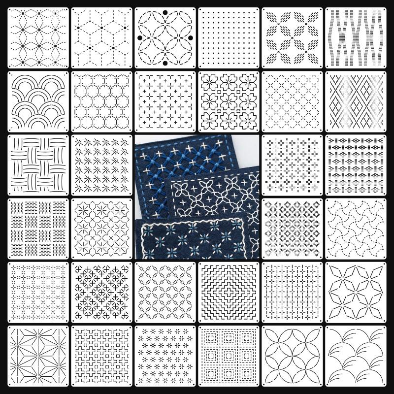 9/32 stuks Sashiko borduurwerk - Embroidery Gift recensie en prijs