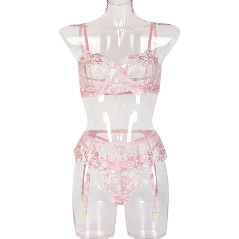 Bikini Mode Sexy Lingerie Drie - Embroidery Zig Zag Stitch recensie en prijs